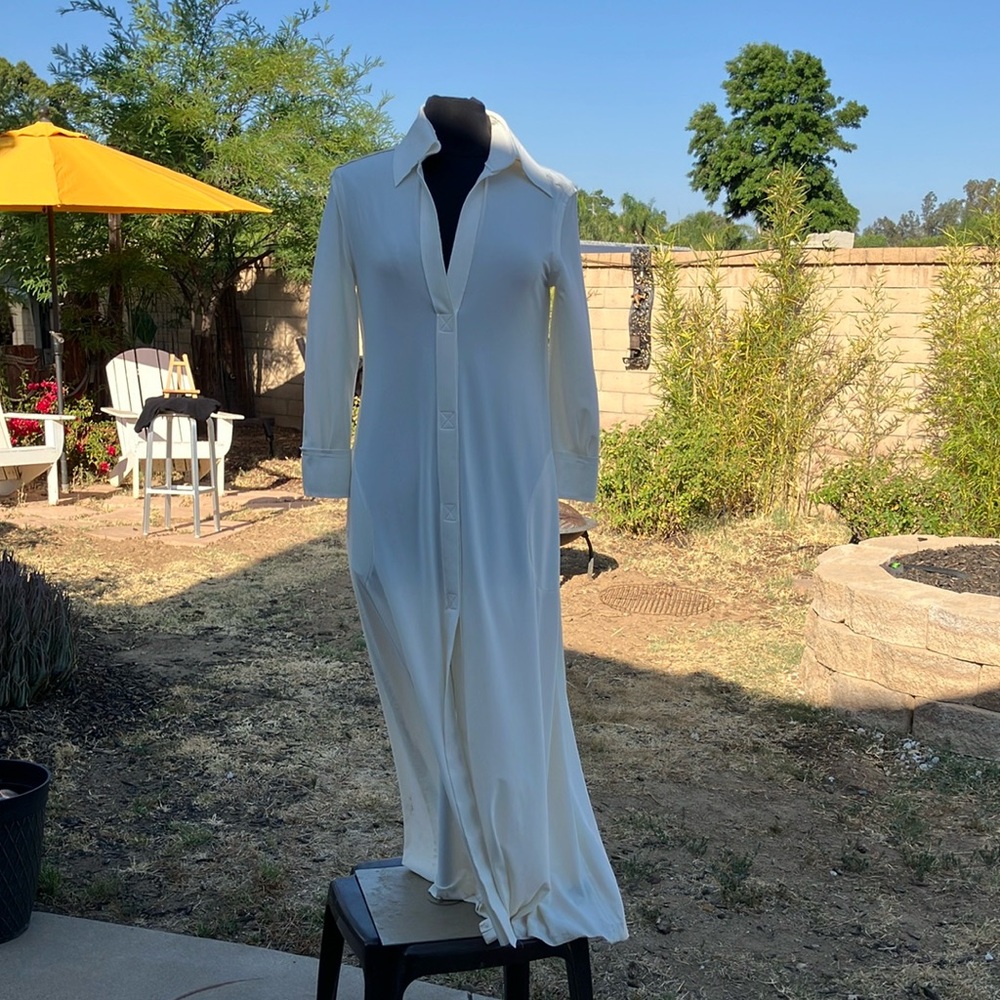 Norma Kamali White Maxi Dress